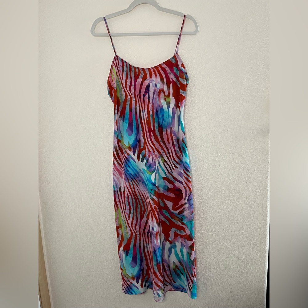 X Vintage Natori Slip Size XS Animal Print
